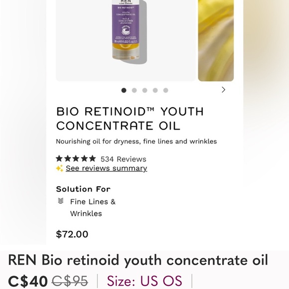 REN Bio Retinoid NIB Huile concentrée Jeunesse - Picture 4 of 4